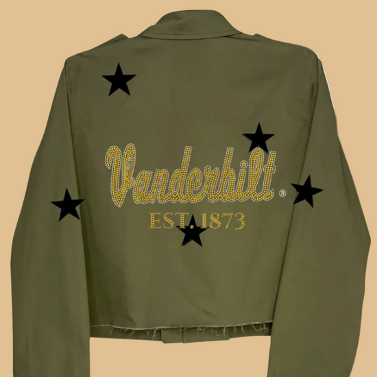 Green jacket with &
