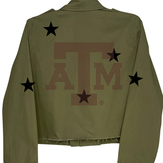 Green jacket with &