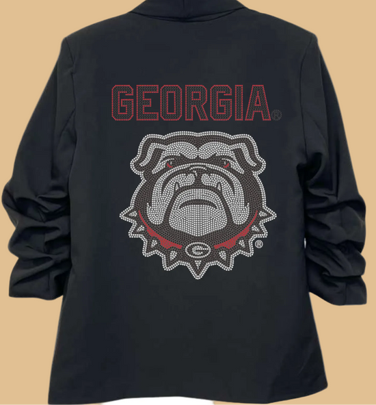 Black jacket with &