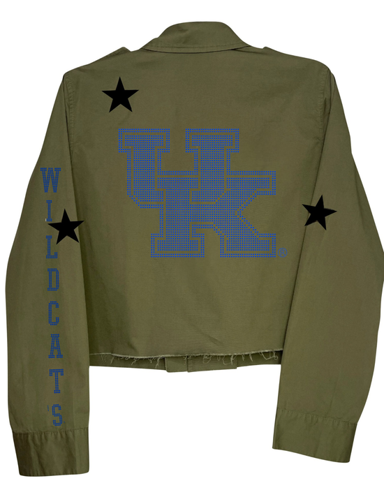 Green jacket with &