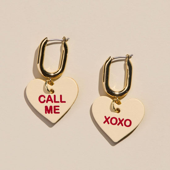 Buttercup Conversation Heart Quinn Earrings