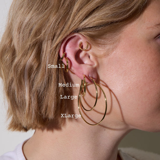 Gold Halo Hoops