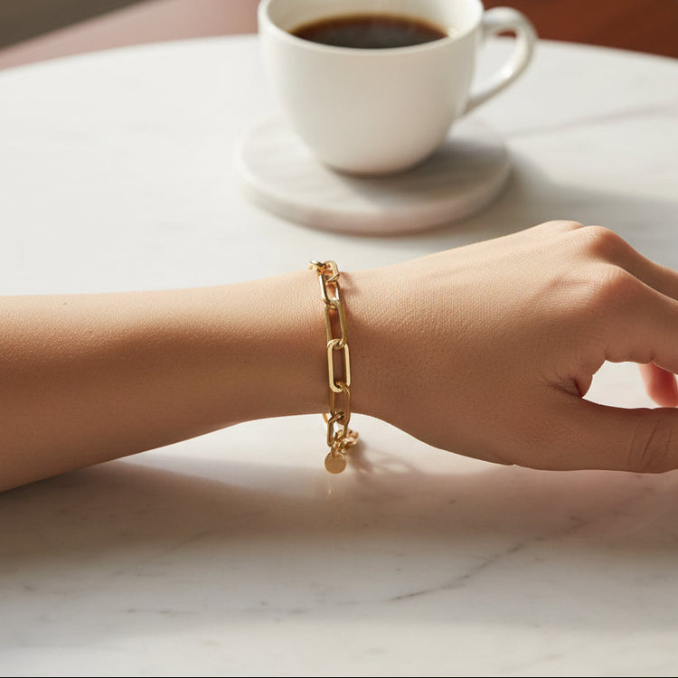 Paper Clip Chain Bracelet
