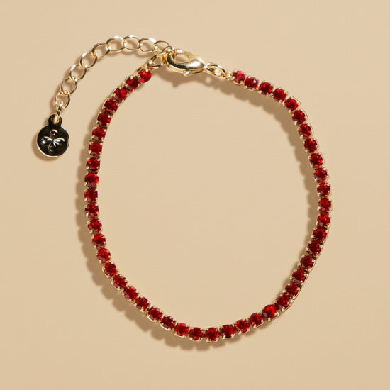 Tennis Bracelet, Red
