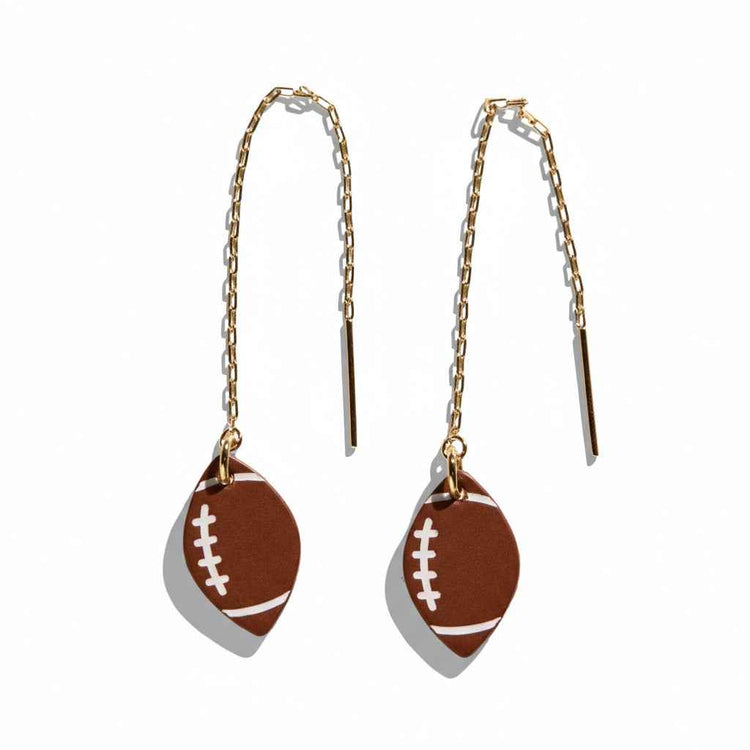 Threader Earrings, Football