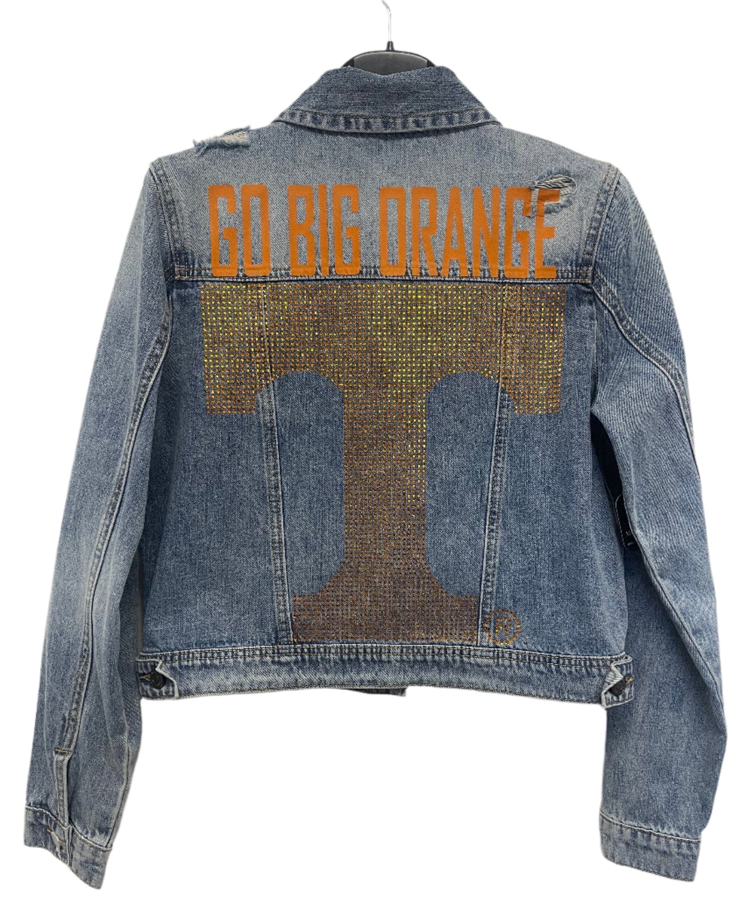 Denim jacket with &