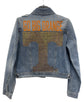 Denim jacket with &