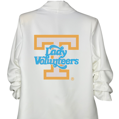 White long-sleeve shirt with &