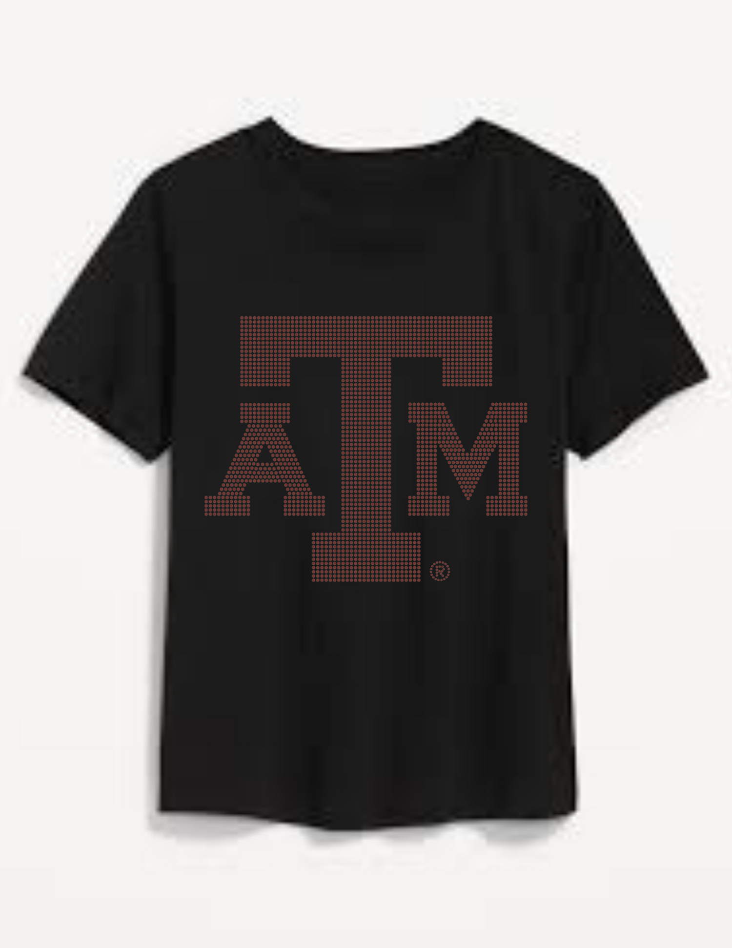 Black t-shirt with red &