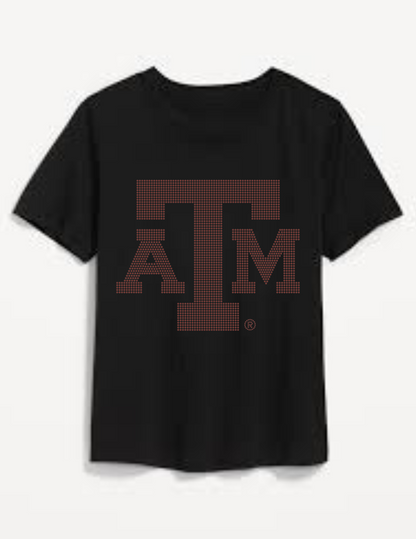 Black t-shirt with red &
