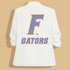 White sweatshirt with &