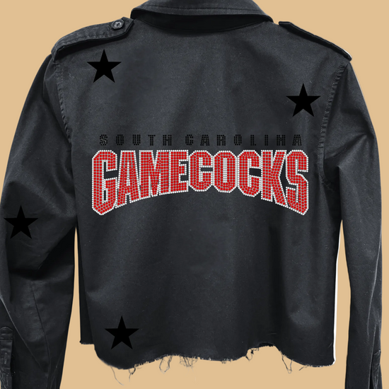 Black jacket with &