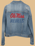 Blue denim jacket with &