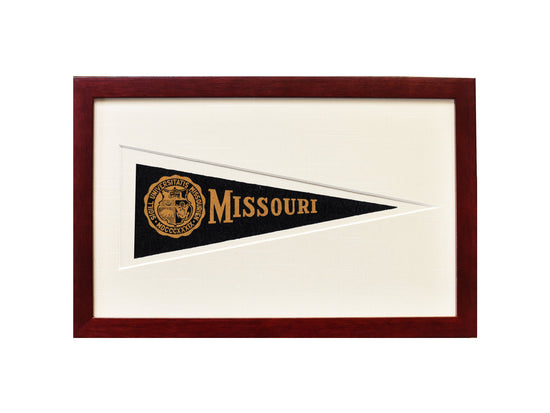 Framed pennant with &