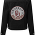 Black jacket with University of Oklahoma logo on a white background