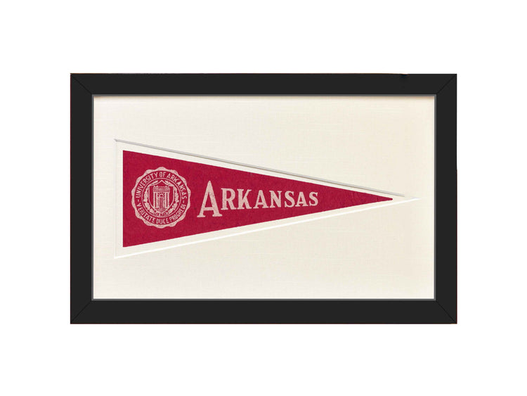 Vintage University of Arkansas Hormel Pennant
