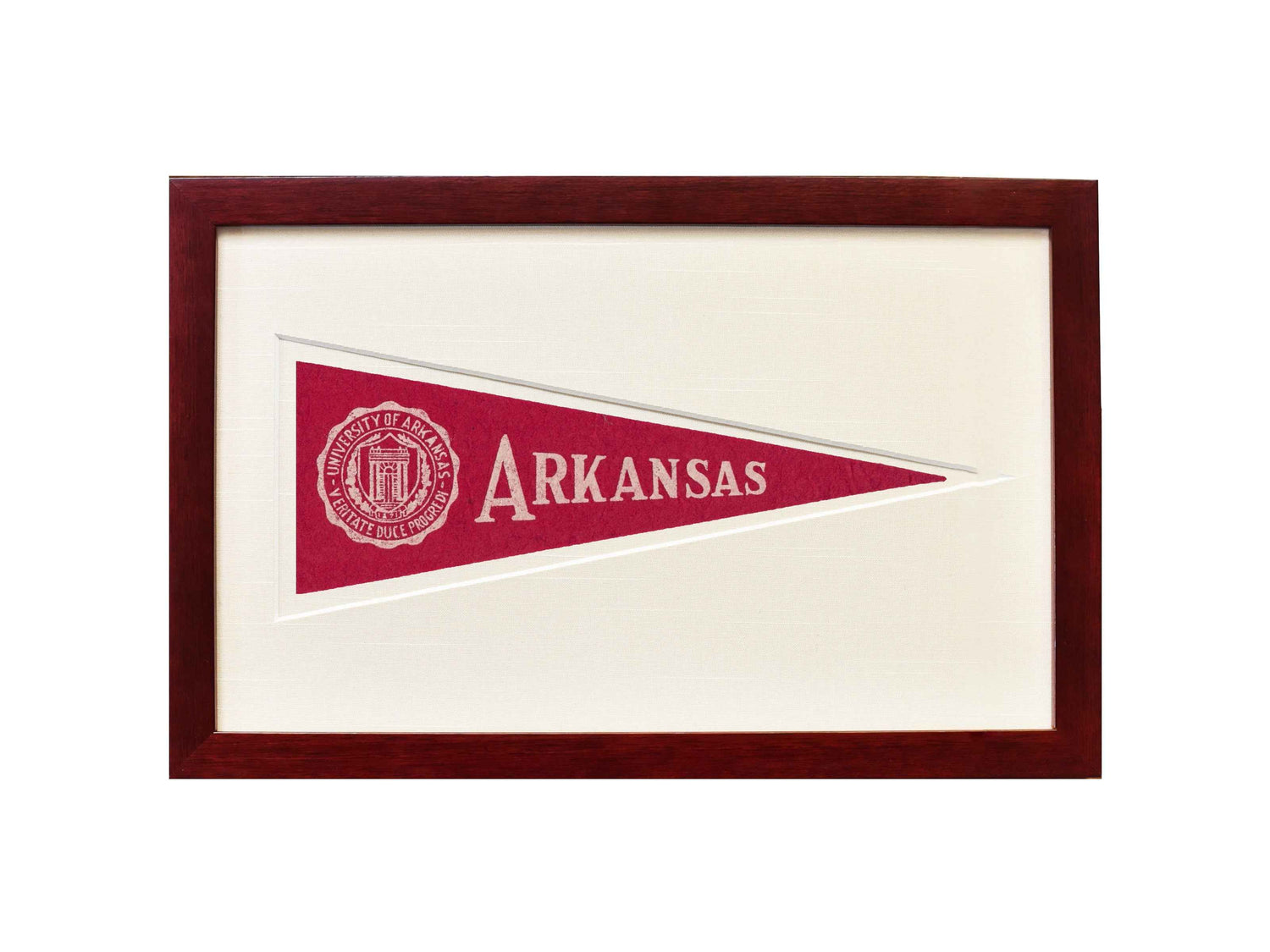 Vintage University of Arkansas Hormel Pennant