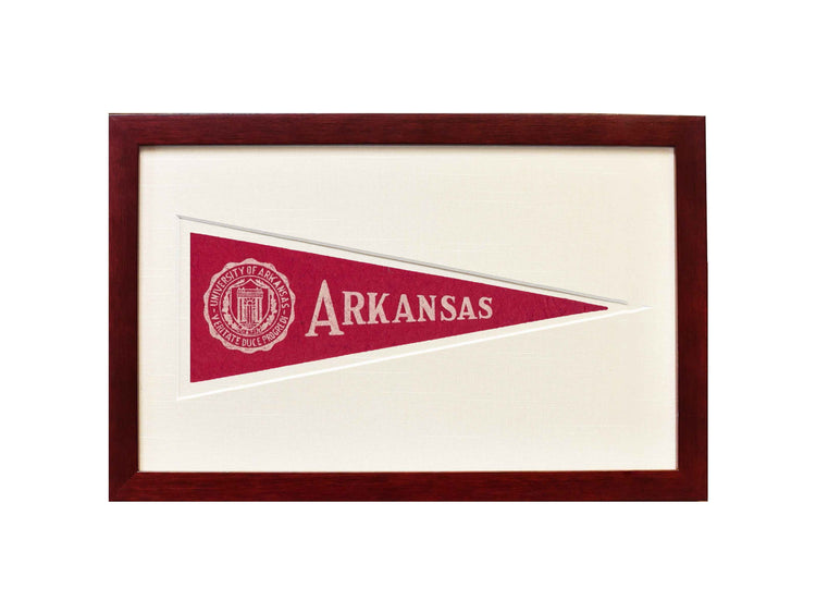 Vintage University of Arkansas Hormel Pennant