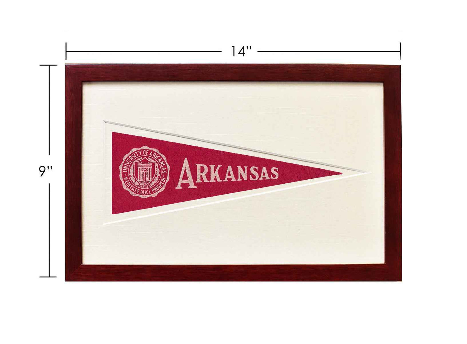 Vintage University of Arkansas Hormel Pennant