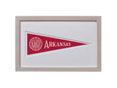 Vintage University of Arkansas Hormel Pennant
