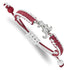 Stainless Steel U. of Alabama Adjustable Nylon Cord Bracelet, 9 Inch
