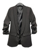 Tennessee Vols Football Black Ruched Game Day Blazer