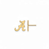 Univ. of Alabama Small Post Earrings, 14k Yellow Gold