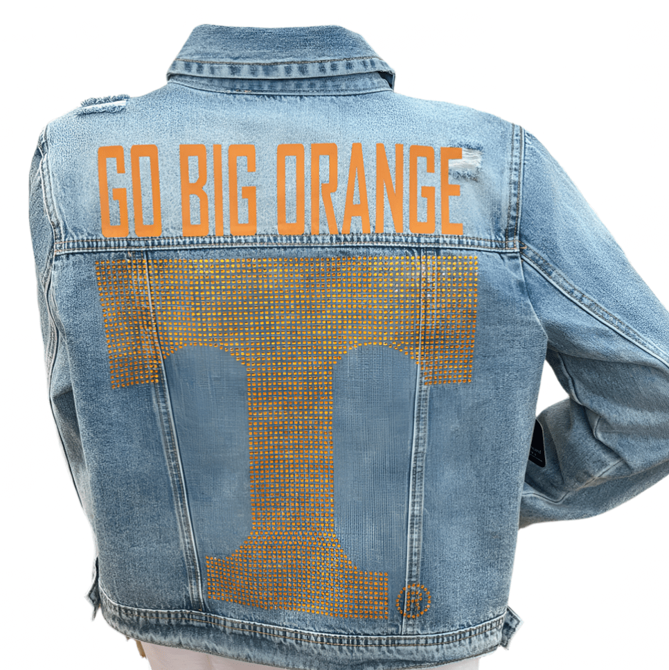 Denim jacket with &