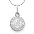 Sterling Silver U. of Alabama XS (Tiny) Disc Pendant Necklace