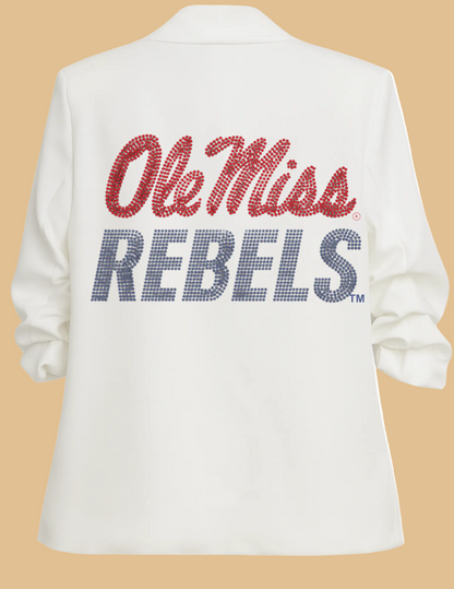 White sweatshirt with &