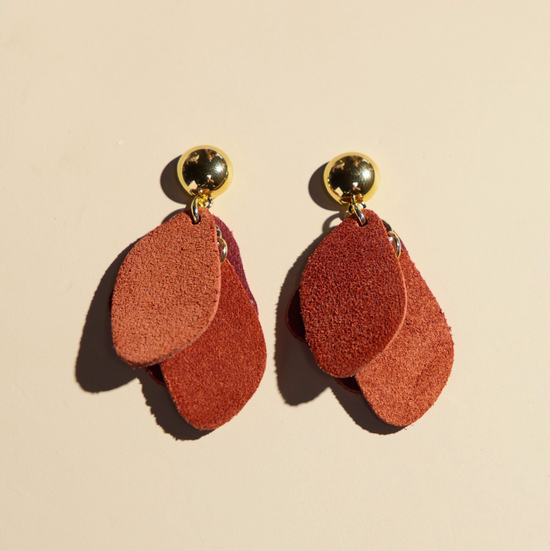 Ginger Suede Weston Earrings