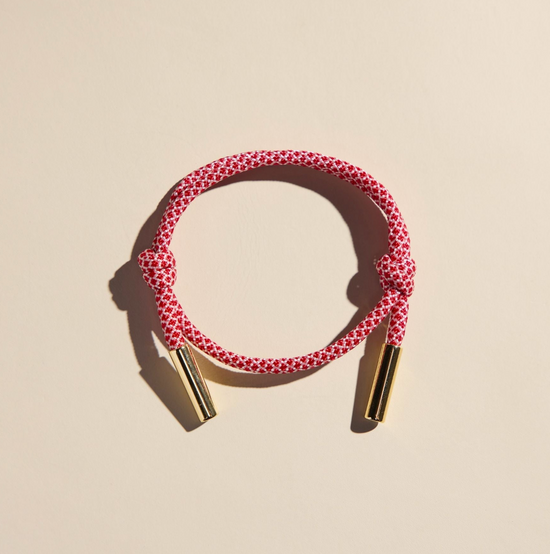 Red & White Cord Bracelet