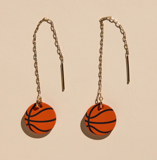 Slam Dunk Threader Earrings