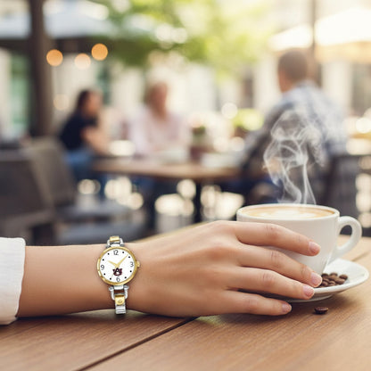 Auburn University Elegant 2-Tone Watch