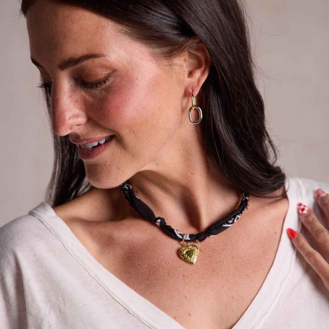 Black Bandana Necklace