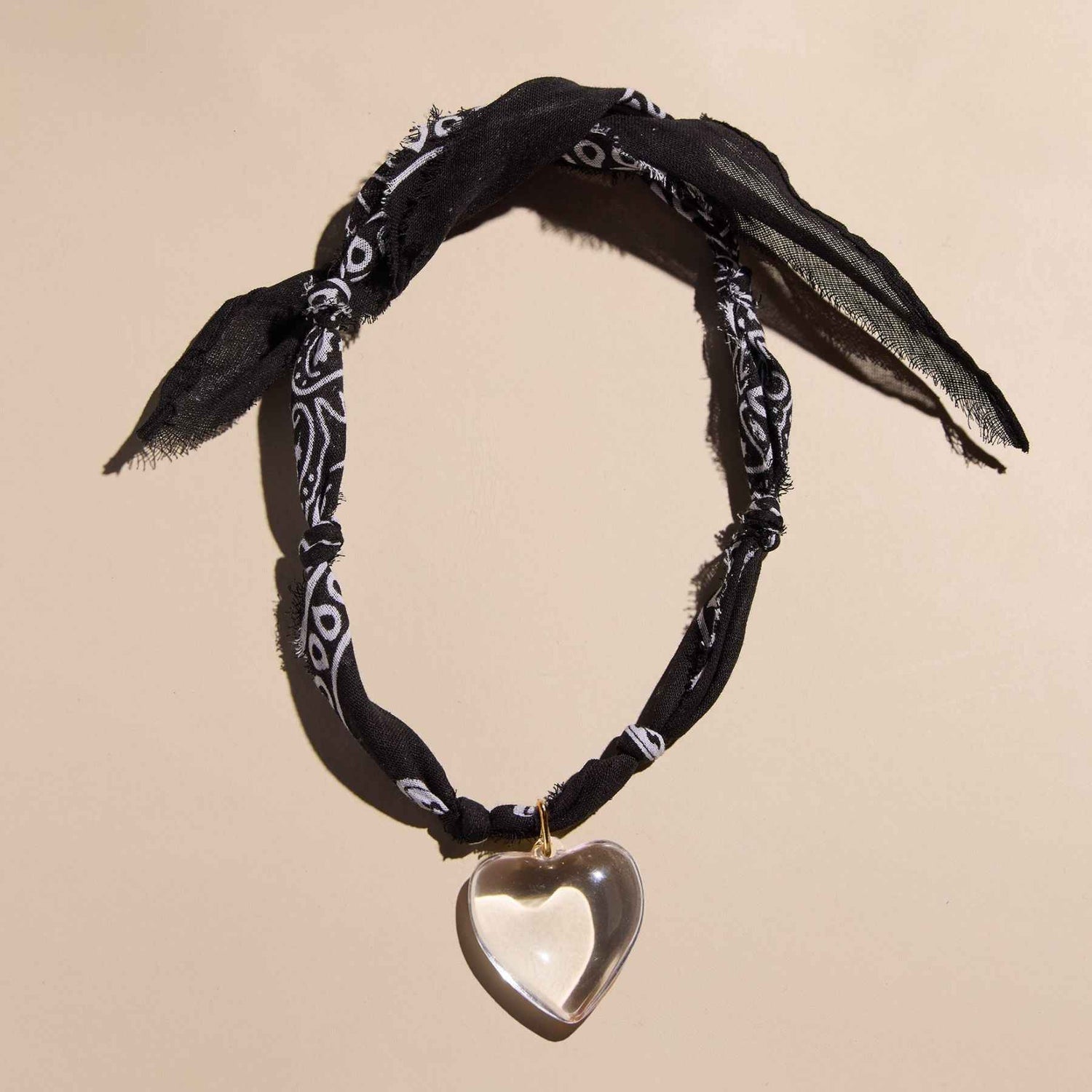 Black Bandana Necklace
