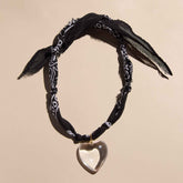 Black Bandana Necklace