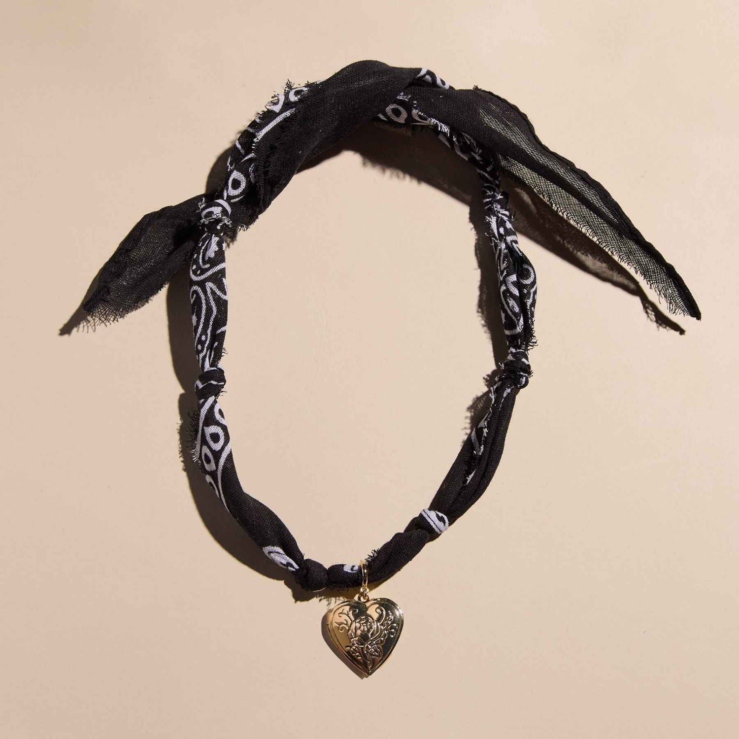 Black Bandana Necklace
