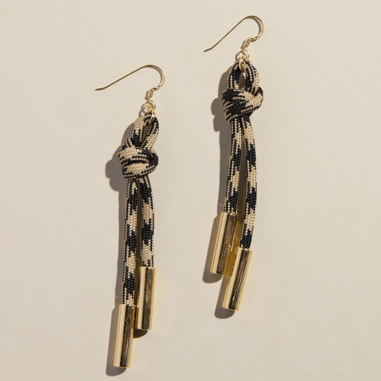 Black Sesame Denver Cord Earring - Spirit & Company