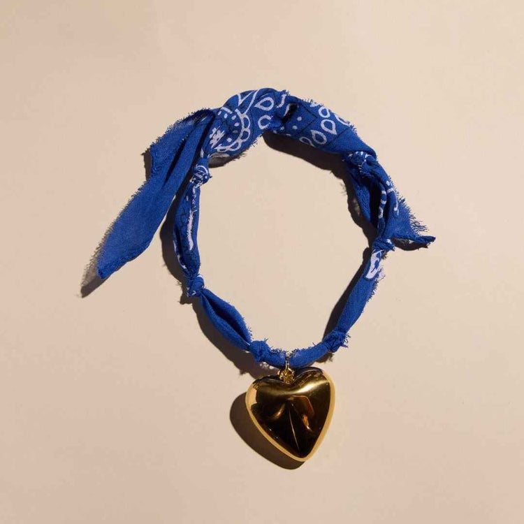 Blue Bandana Necklace