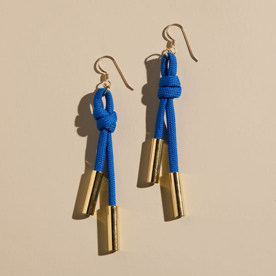 Blue Denver Cord Earrings