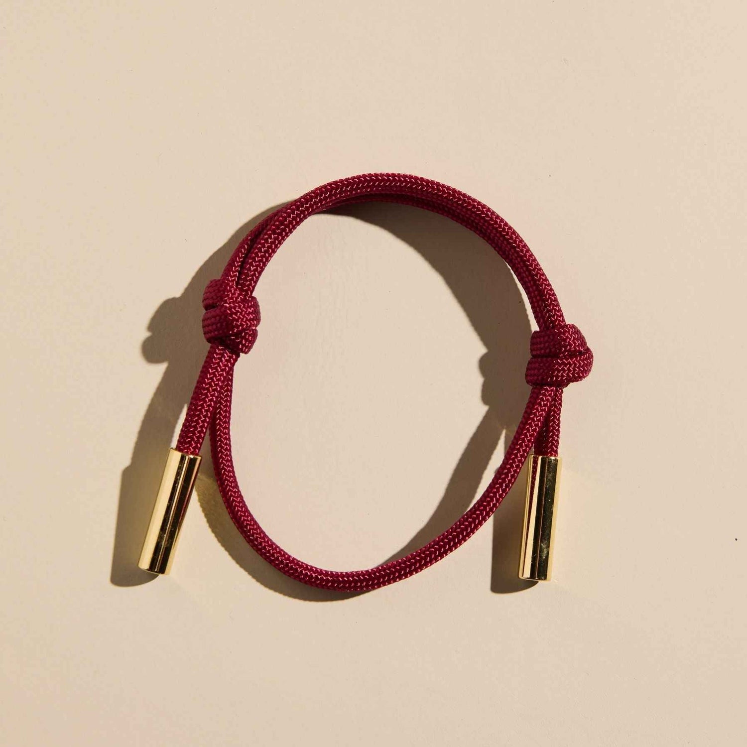 Burgundy Cord Bracelet