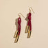 Burgundy Denver Cord Earring