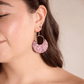 Burgundy Rosette Nina Earrings