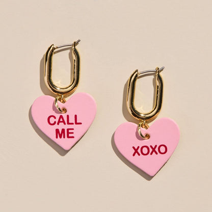 Cameo Conversation Heart Quinn Earrings