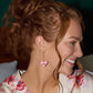 Cameo Conversation Heart Threader Earrings