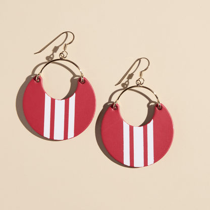 Cardinal Rally Nina Earrings