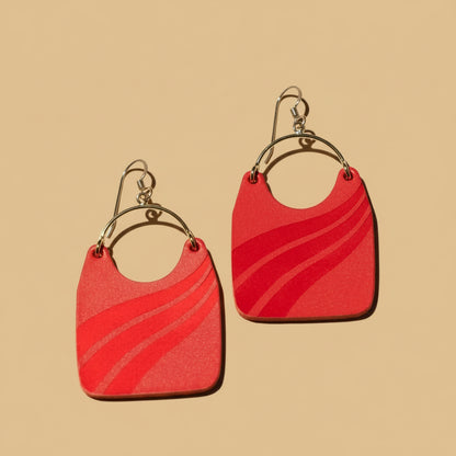 Crimson Current Charlie Earrings