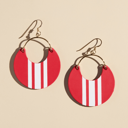 Crimson Rally Nina Earrings