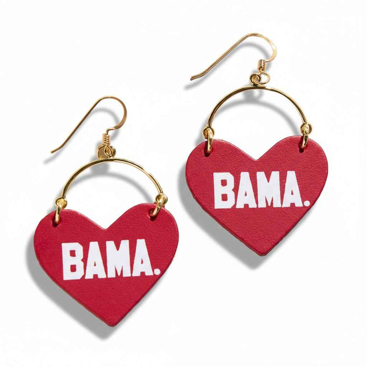 Univ. of Alabama Lover Earrings, BAMA